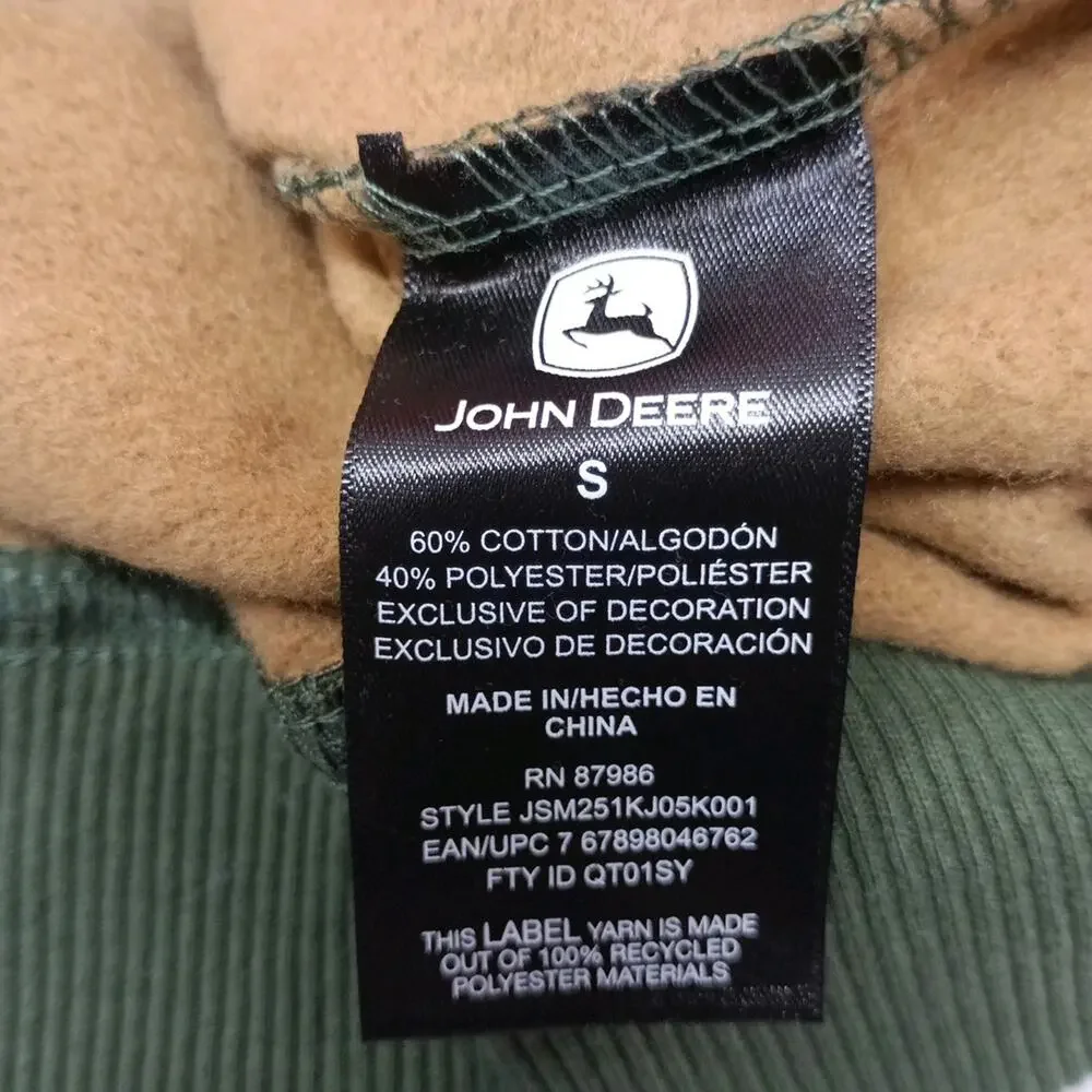 John Deere Core Graphic‎ Logo Hoodie Camouflage Men's Size S Small
